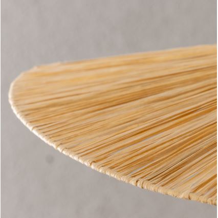 Brilagi - LED pendant light on cable CERIA BOHO 1xE27/40W/230V Ø 80 cm raffia