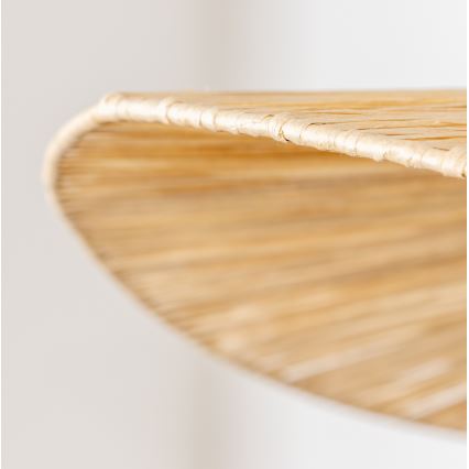 Brilagi - LED pendant light on cable CERIA BOHO 1xE27/40W/230V Ø 80 cm raffia