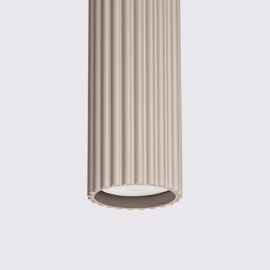 Brilagi - LED pendant light on cable CRESTO 1xGU10/10W/230V taupe