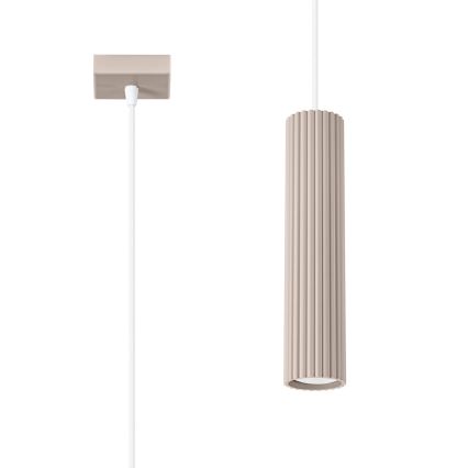 Brilagi - LED pendant light on cable CRESTO 1xGU10/10W/230V taupe