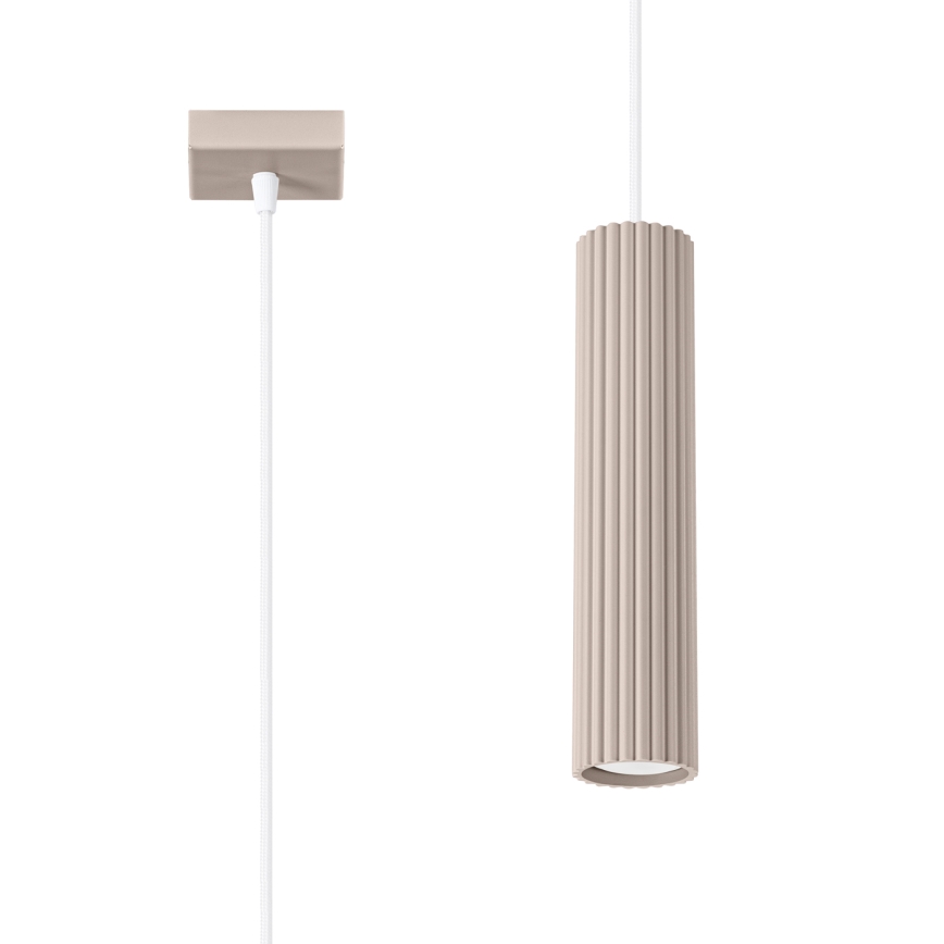 Brilagi - LED pendant light on cable CRESTO 1xGU10/10W/230V taupe