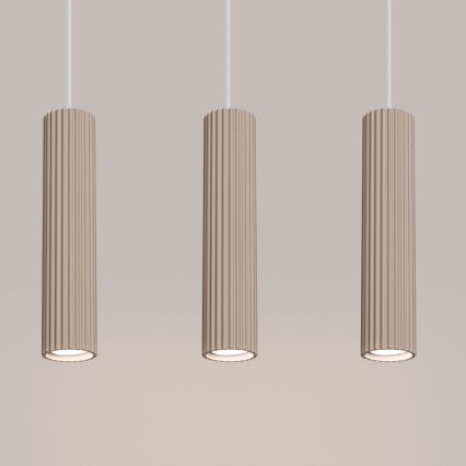 Brilagi - LED Pendant Light on Cable CRESTO 3xGU10/10W/230V taupe