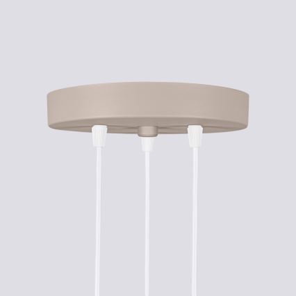 Brilagi - LED pendant light on cable CRESTO 3xGU10/10W/230V taupe