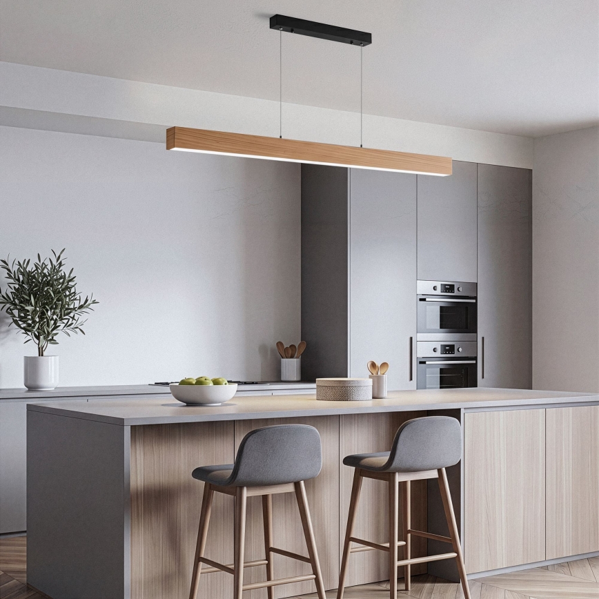BRILAGI - LED pendant light on cable GARDALINE LED/90W/230V oak