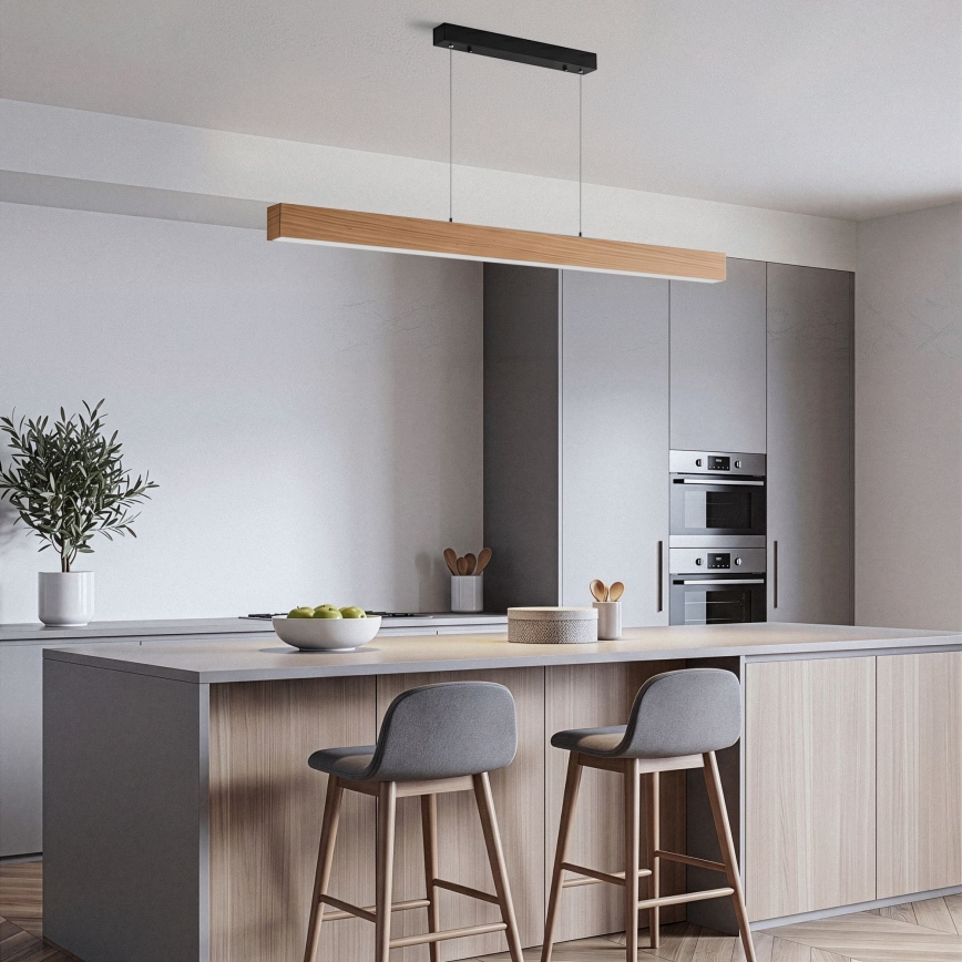 BRILAGI - LED pendant light on cable GARDALINE LED/90W/230V oak
