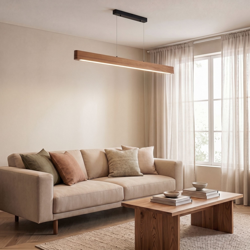 BRILAGI - LED pendant light on cable GARDALINE LED/90W/230V oak