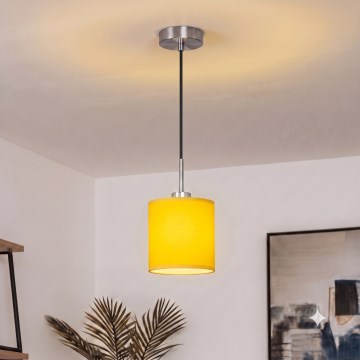 Brilagi - LED pendant light on cable NUBILA 1xE27/60W/230V Ø 14 cm black/yellow