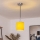 Brilagi - LED pendant light on cable NUBILA 1xE27/60W/230V Ø 14 cm black/yellow