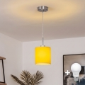 Brilagi - LED pendant light on cable NUBILA 1xE27/60W/230V Ø 14 cm yellow