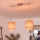 Brilagi - LED pendant light on cable NUBILA 2xE27/60W/230V orange
