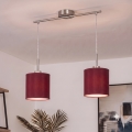 Brilagi - LED pendant light on cable NUBILA 2xE27/60W/230V Pompeian red