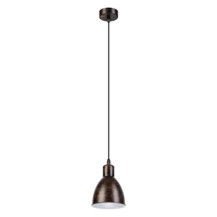 Brilagi - LED pendant light on cable RIDDY 1xE27/60W/230V copper/patina