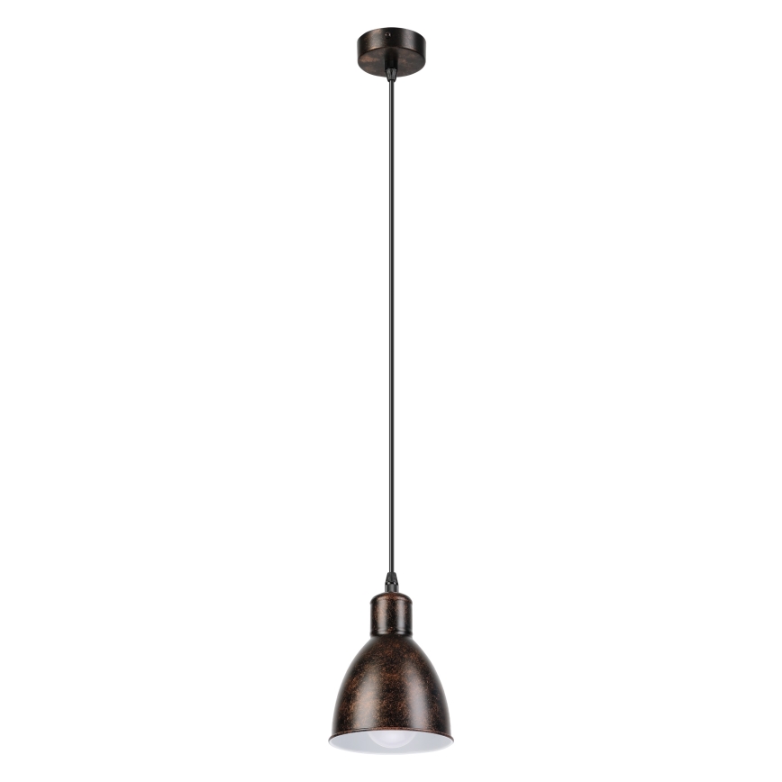 Brilagi - LED pendant light on cable RIDDY 1xE27/60W/230V copper/patina