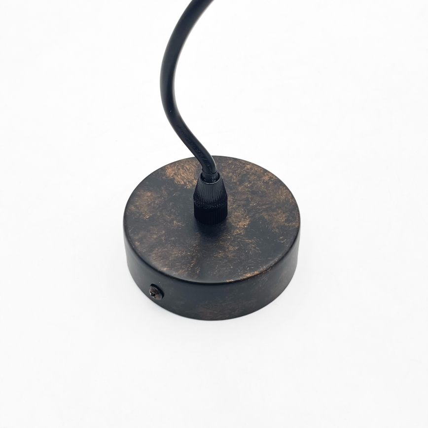 Brilagi - LED pendant light on cable RIDDY 1xE27/60W/230V copper/patina