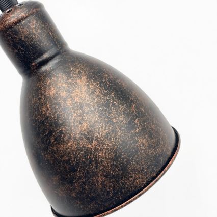 Brilagi - LED pendant light on cable RIDDY 1xE27/60W/230V copper/patina