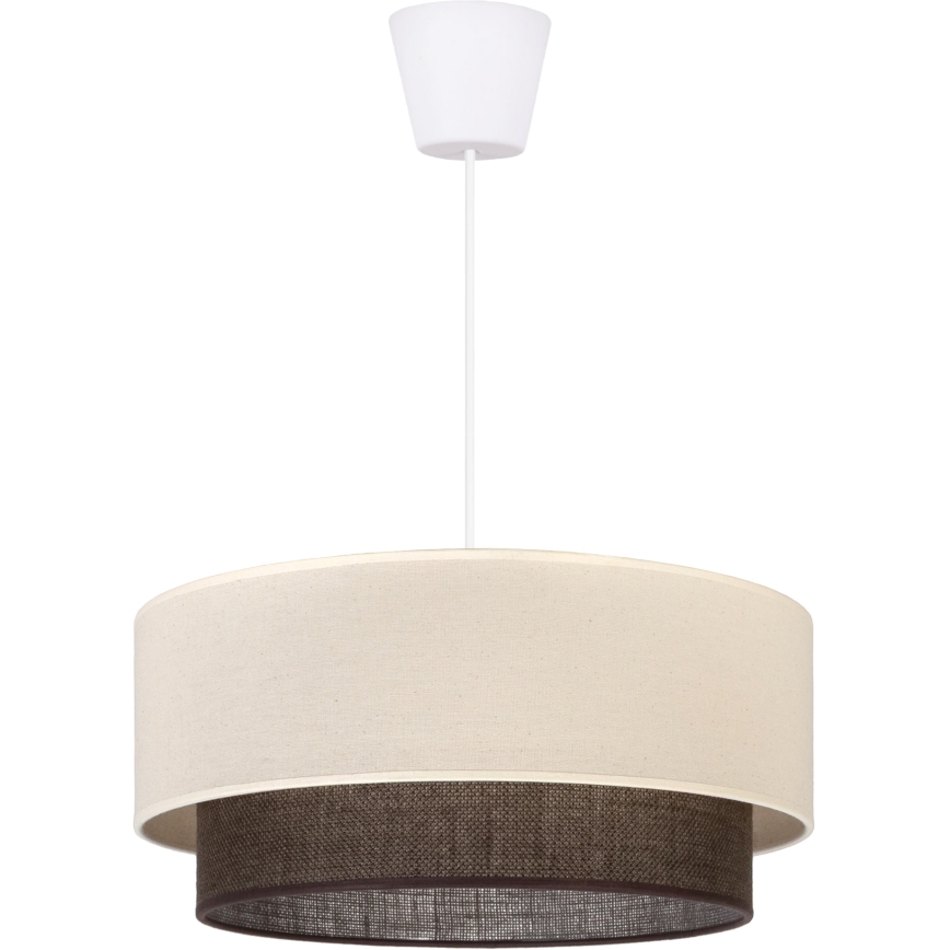 Brilagi - LED Pendant Light on Cord Boho Style 1xE27/15W/230V Ø 40 cm cream/brown