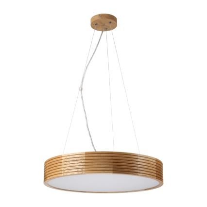 Brilagi - LED pendant on cable CARVALHO MODERN 3xE27/60W/230V oak Ø 47,5 cm
