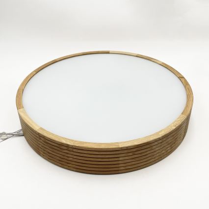 Brilagi - LED pendant on cable CARVALHO MODERN 3xE27/60W/230V oak Ø 47,5 cm