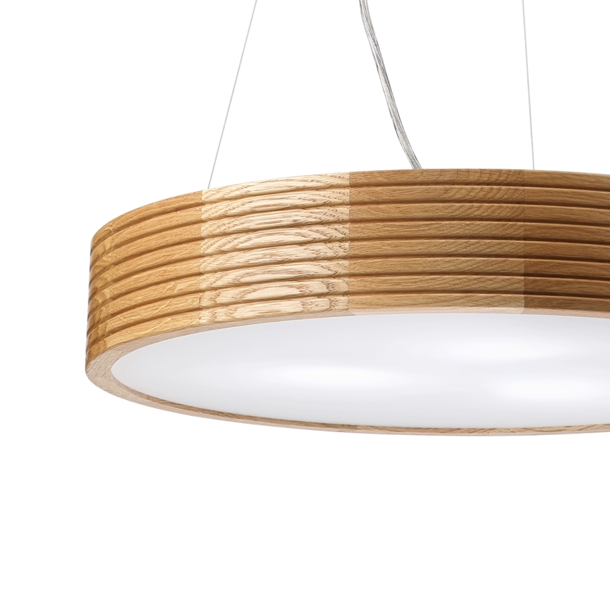 Brilagi - LED pendant on cable CARVALHO MODERN 3xE27/60W/230V oak Ø 47,5 cm