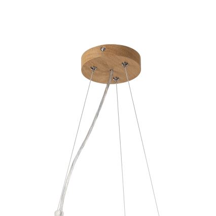 Brilagi - LED pendant on cable CARVALHO MODERN 3xE27/60W/230V oak Ø 47,5 cm
