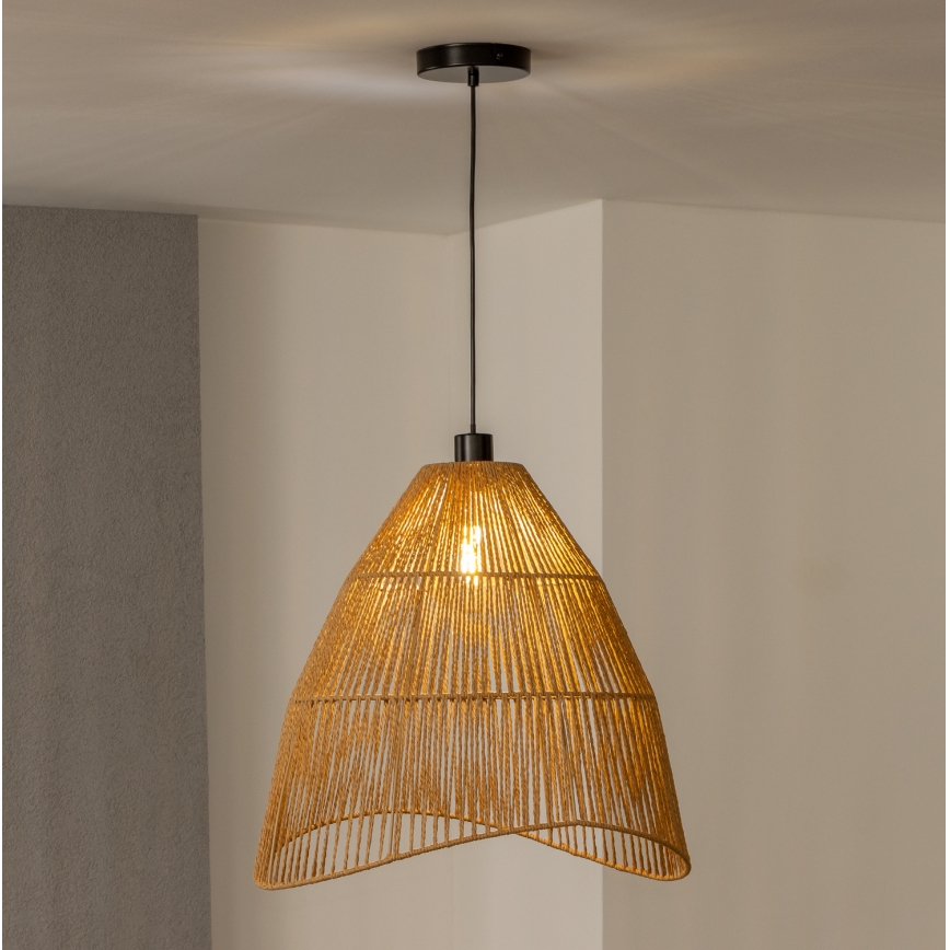 Brilagi - LED pendant on cable CERIA BOHO 1xE27/40W/230V Ø 50 cm brown