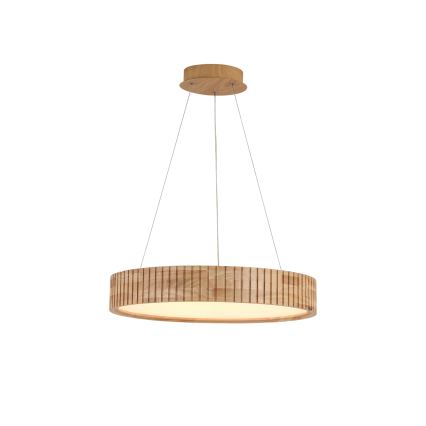 Brilagi - FALCON WOOD MODERN LED Cable-Hung Pendant, 30W, 230V, 3000/4000/6000K, Ø45 cm, Wood