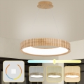 Brilagi - LED pendant on cable FALCON WOOD MODERN LED/40W/230V 3000/4000/6000K Ø 60 cm wood