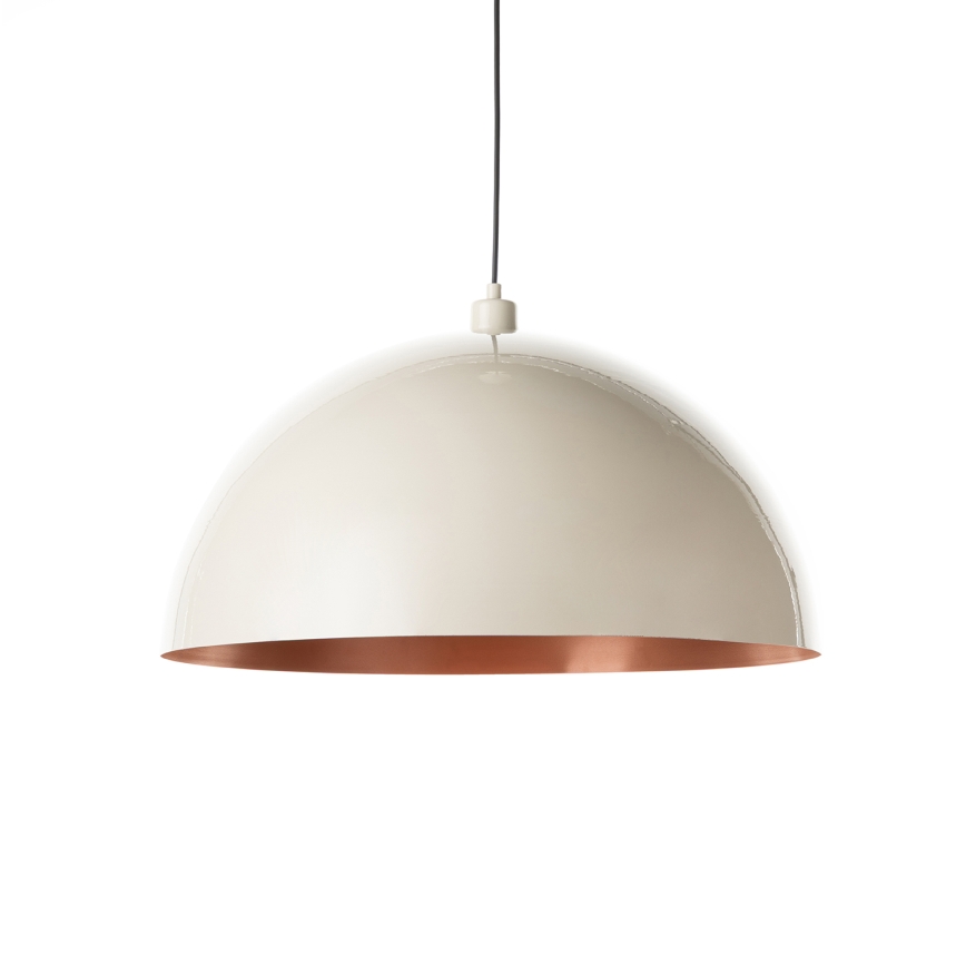 BRILAGI - LED pendant on cable METALO 1xE27/40W/230V, dia. 60 cm, beige/copper