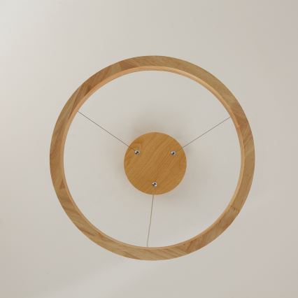 Brilagi - LED Pendant on Cable UMEA WOOD LED/30W/230V Ø 40 cm Wood