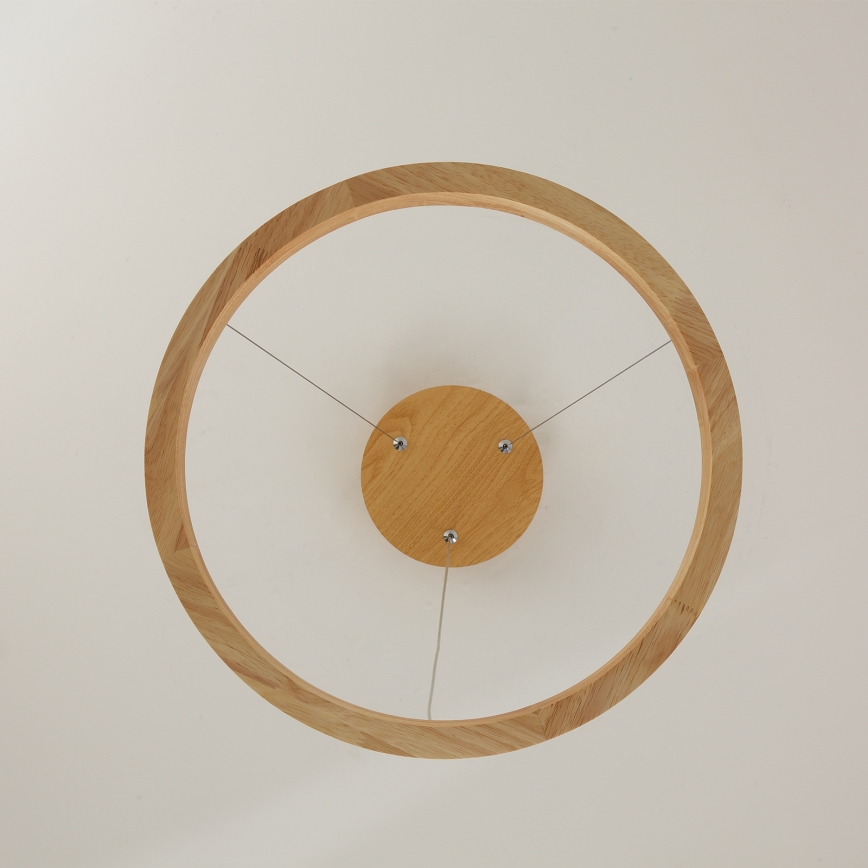 Brilagi - LED Pendant on Cable UMEA WOOD LED/30W/230V Ø 40 cm Wood
