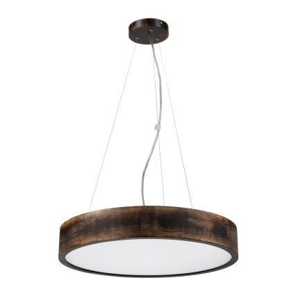 Brilagi - LED Pendant on Cord CARVALHO SMOKEY 3xE27/60W/230V Oak Ø 47.5 cm