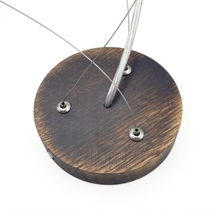 Brilagi - LED Pendant on Cord CARVALHO SMOKEY 3xE27/60W/230V Oak Ø 47.5 cm