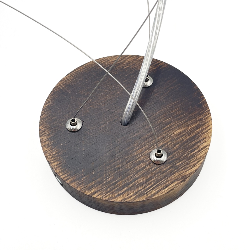 Brilagi - LED Pendant on Cord CARVALHO SMOKEY 3xE27/60W/230V Oak Ø 47.5 cm