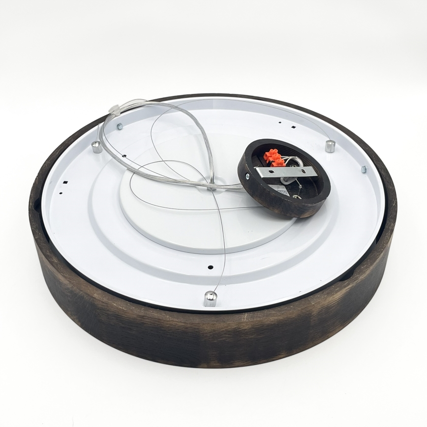 Brilagi - LED Pendant on Cord CARVALHO SMOKEY 3xE27/60W/230V Oak Ø 47.5 cm