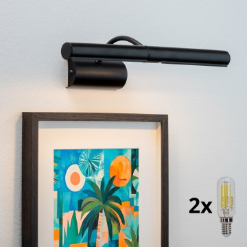 Brilagi - LED Picture light DANAE 2xE14/4W/230V 3000K black
