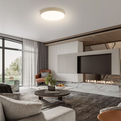 Brilagi - LED Ceiling Light POOL LED/48W/230V 3000/4500/6000K Ø 40 cm Beige