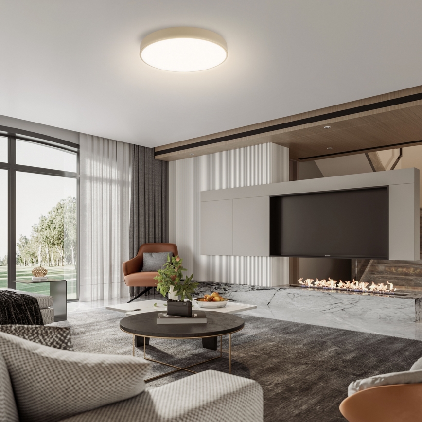 Brilagi - LED Ceiling Light POOL LED/48W/230V 3000/4500/6000K Ø 40 cm Beige