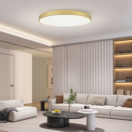 Brilagi - POOL LED Ceiling Light 180W/230V 3000/4000/6000K Ø 120 cm Gold