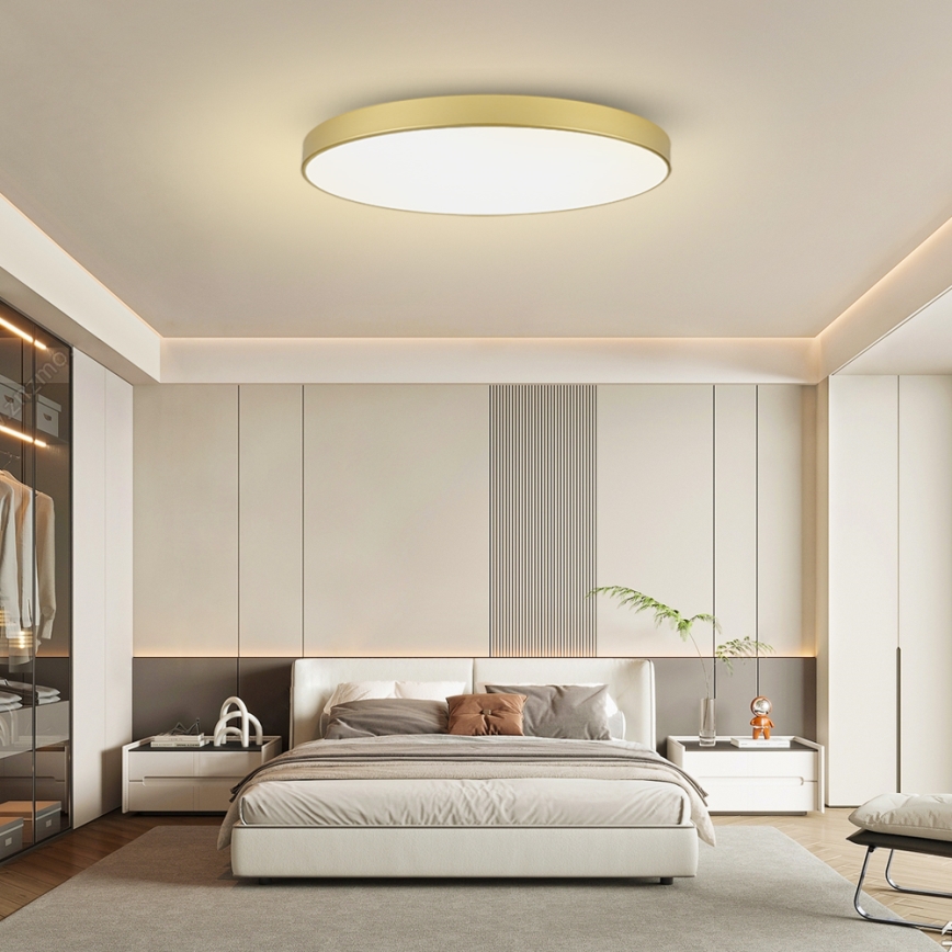 Brilagi - POOL LED Ceiling Light 180W/230V 3000/4000/6000K Ø 120 cm Gold