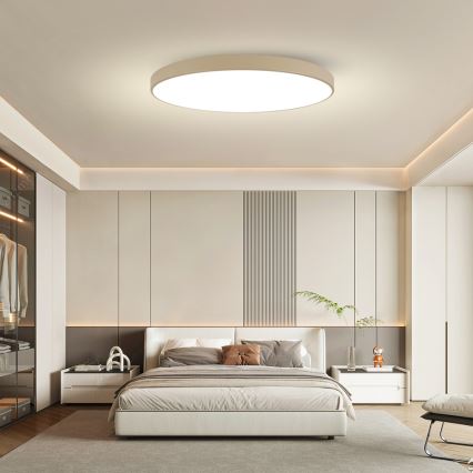 Brilagi - LED Ceiling Light POOL LED/180W/230V 3000/4500/6000K dia. 120 cm beige