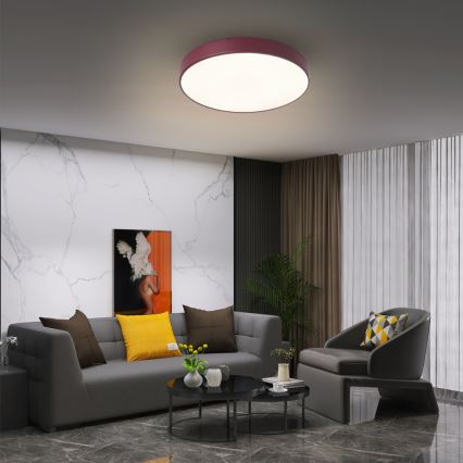 Brilagi - LED Ceiling Light POOL LED/48W/230V 3000/4000/6000K Ø 40 cm burgundy