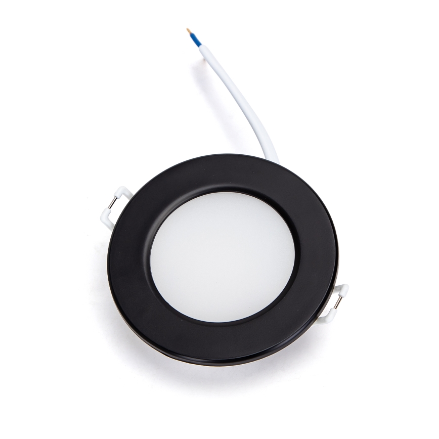 Brilagi - LED recessed bathroom ceiling light 9W/230V 4000K black IP65