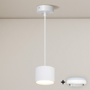 BRILAGI - LED RGB+CCT Dimmable Cable Pendant STRIPY 1xGX53/14W/230V pr. 82 mm 2700-6500K Wi-Fi Tuya White