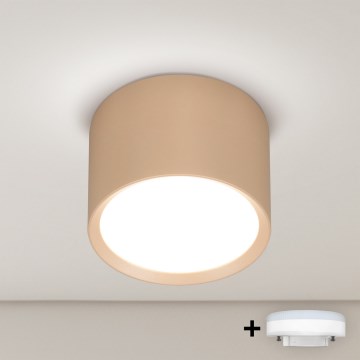 BRILAGI - LED RGB+CCT Dimmable Spotlight SMOOTH 1xGX53/14W/230V 60x82 mm 2700-6500K Wi-Fi Tuya beige