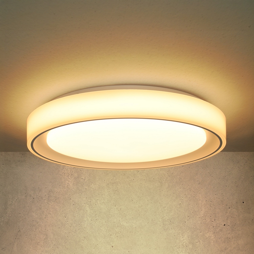 Brilagi - LED RGB Dimmable ceiling light FLOCO LED/30W/230V 3000-6500K Wi-Fi Tuya + LED/6W + remote control