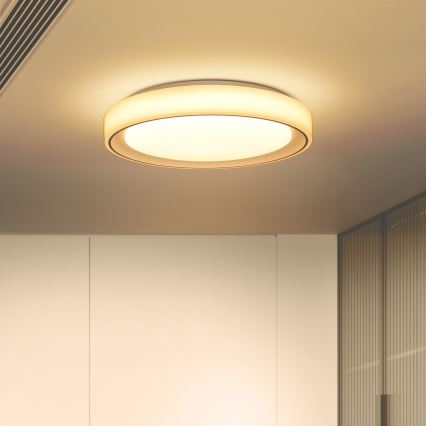 Brilagi - LED RGB Dimmable ceiling light FLOCO LED/30W/230V 3000-6500K Wi-Fi Tuya + LED/6W + remote control