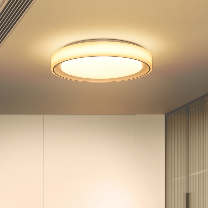 Brilagi - LED RGB Dimmable ceiling light FLOCO LED/30W/230V 3000-6500K Wi-Fi Tuya + LED/6W + remote control