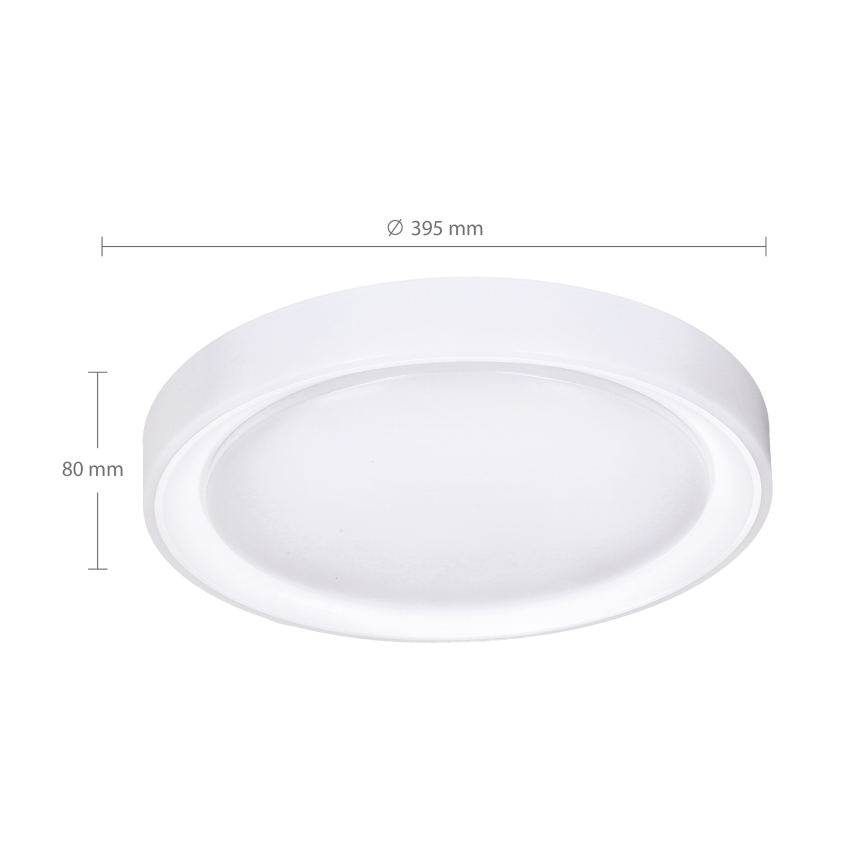 Brilagi - LED RGB Dimmable ceiling light FLOCO LED/30W/230V 3000-6500K Wi-Fi Tuya + LED/6W + remote control