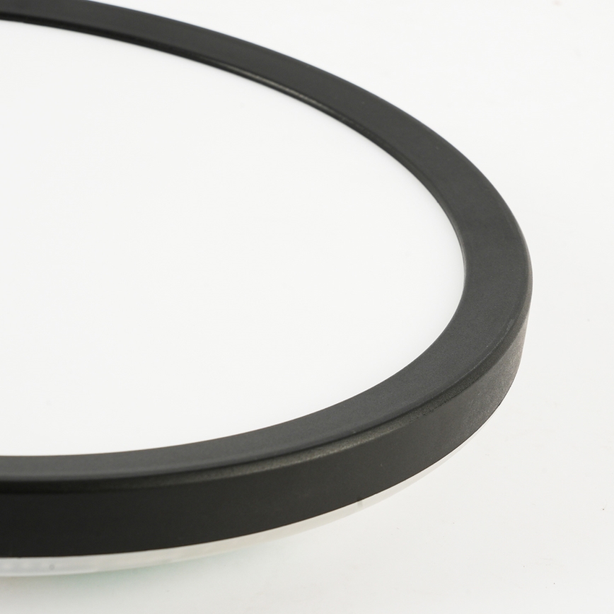 Brilagi - LED RGBW Dimmable ceiling light ULTRA SLIM LED/18W/230V 2700-6500K d. 30 cm black + remote control
