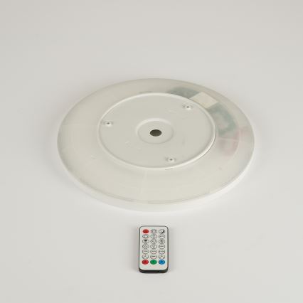 Brilagi - LED RGBW Dimmable ceiling light ULTRA SLIM LED/18W/230V 2700-6500K d. 30 cm white + remote control